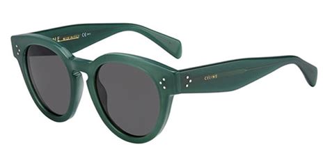 Celine CL41049/S Thin Preppy MTP/A6 Sunglasses in Green .